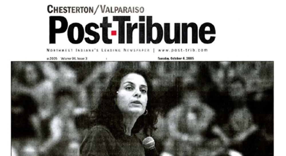 Post-Tribune newspaper clipping featuring Jodee Blanco