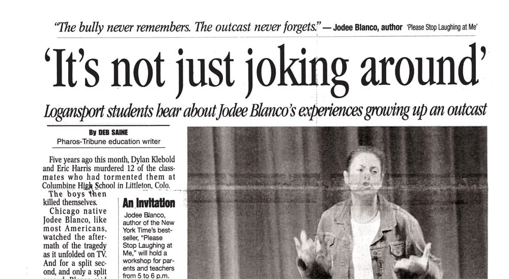 Pharos-Tribune clipping: It’s not just joking around